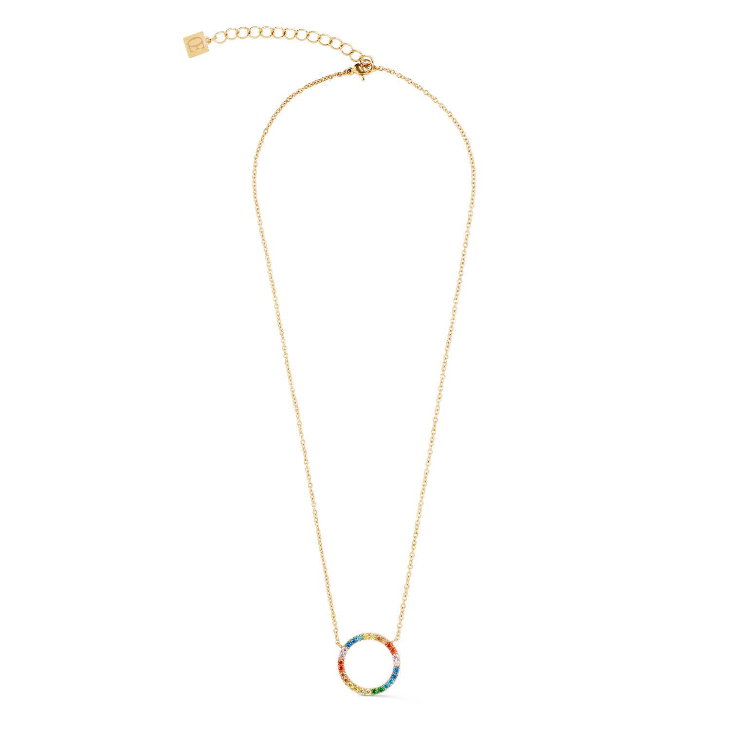 Halskette Sparkling Circle gold-multicolor von COEUR DE LION