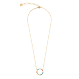 Halskette Sparkling Circle gold-multicolor