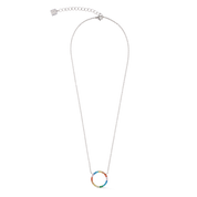 Halskette Sparkling Circle silber-multicolor von COEUR DE LION