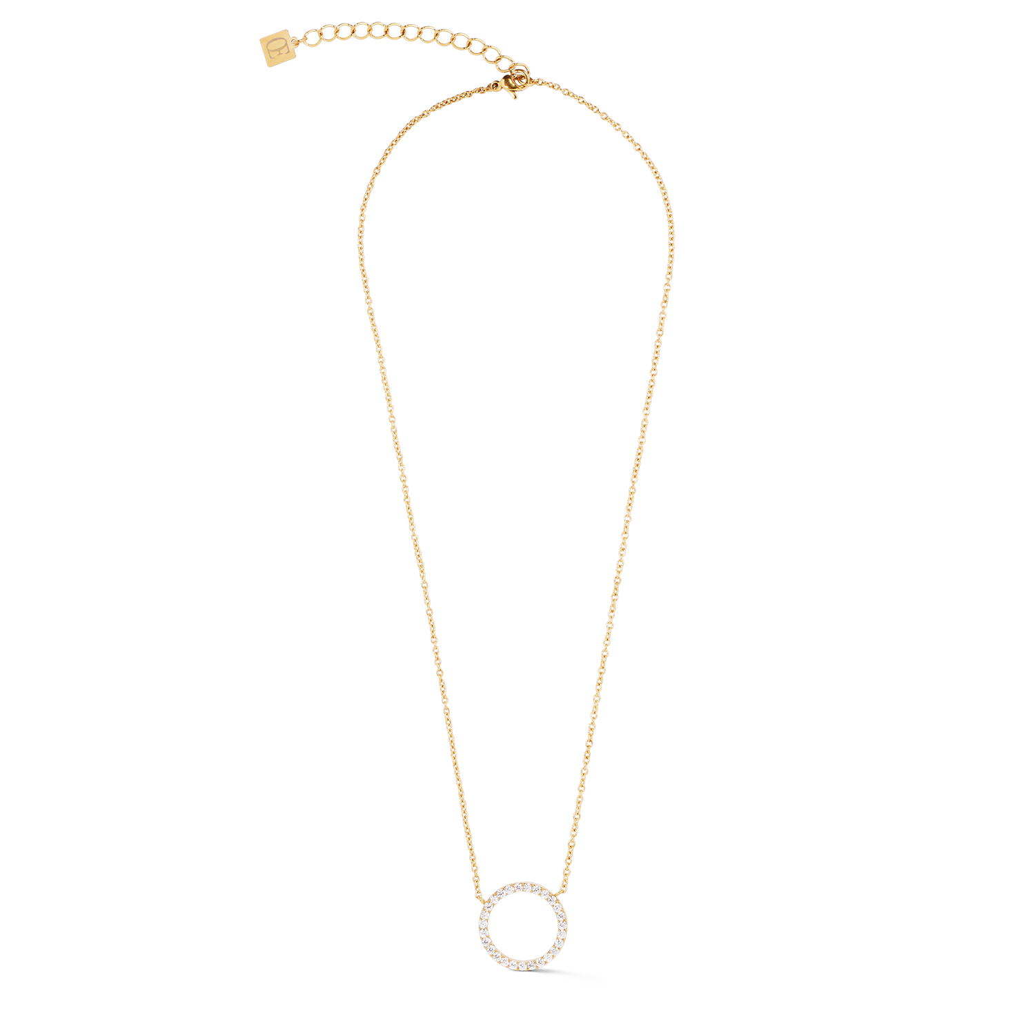 Halskette Sparkling Circle gold-kristall von COEUR DE LION