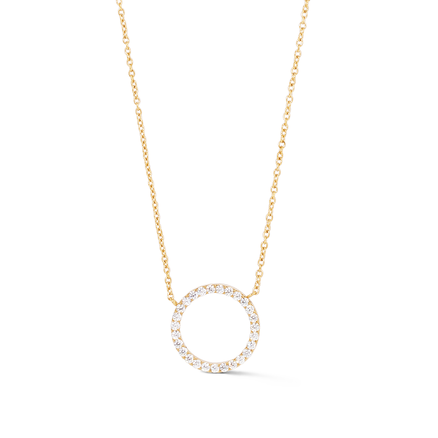 Halskette Sparkling Circle gold-kristall von COEUR DE LION – Detailaufnahme