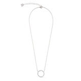 Halskette Sparkling Circle silber-kristall