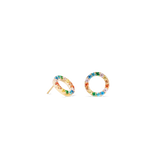 Ohrringe Sparkling Circle gold-multicolor
