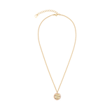 Halskette Amulett Mini Waves gold-beige