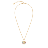 Halskette Amulett Mini Waves gold-rainbow