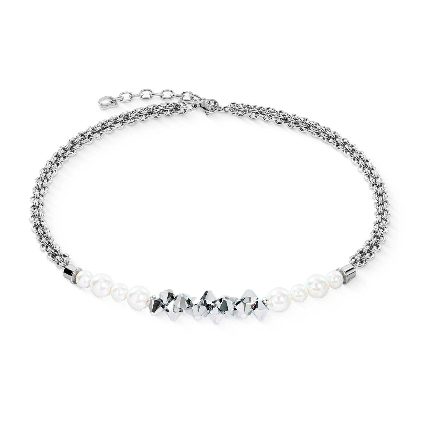 Halskette Dancing Crystals Fusion Silber