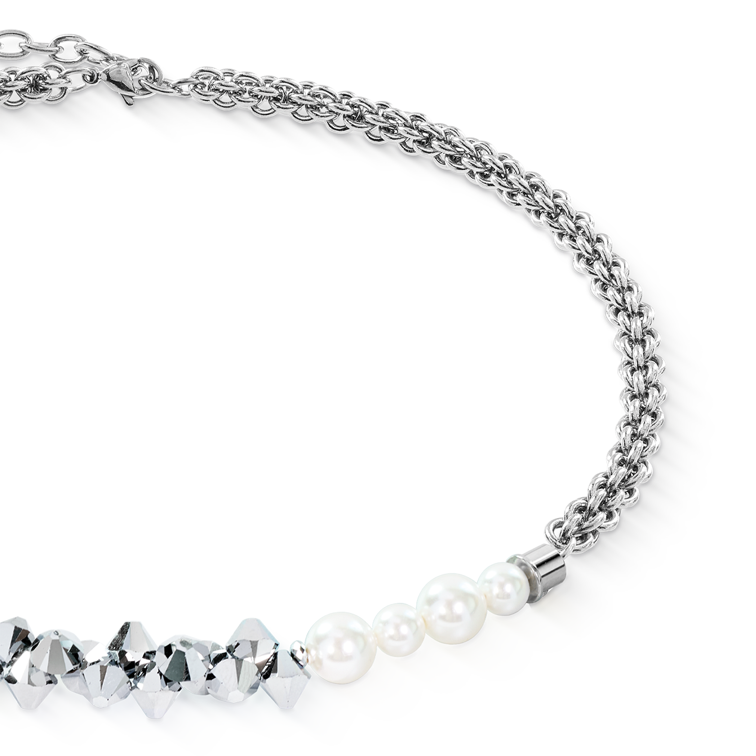 Halskette Dancing Crystals Fusion Silber