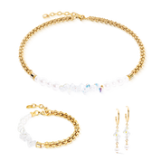 Armband Dancing Crystals Fusion Gold von COEUR DE LION – im Set mit passenden Schmuckstücken