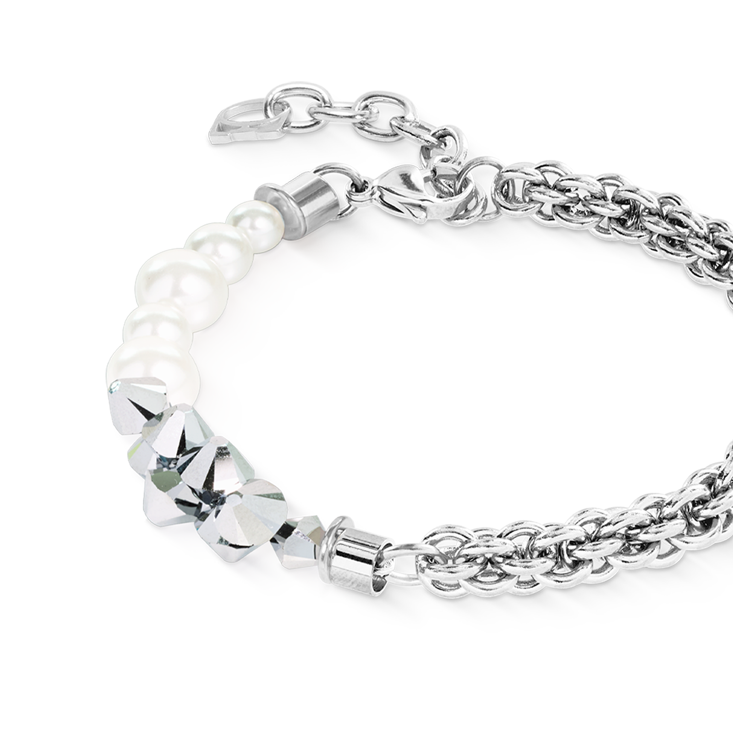 Armband Dancing Crystals Fusion Silber