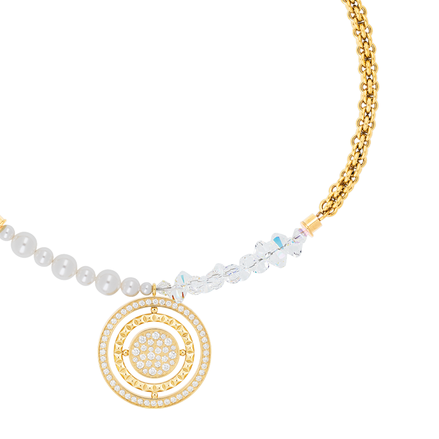 Halskette Amulett Fusion Sparkle Gold