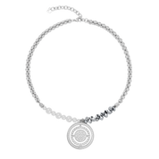 Halskette Amulett Fusion Sparkle Silber von COEUR DE LION