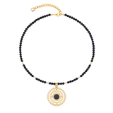 Halskette Amulett Modern Icon Noir Gold