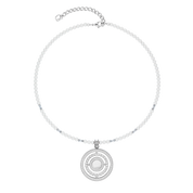 Halskette Amulett Modern Icon Pearl Silber von COEUR DE LION