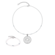 Halskette Amulett Modern Icon Pearl Silber von COEUR DE LION – im Set mit passenden Schmuckstücken