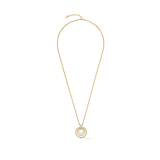 Halskette Circle Trio Crystal Gold