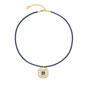Halskette Amulett Icon Frame Soft Lapis Gold von COEUR DE LION
