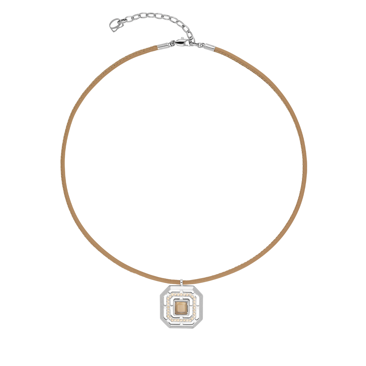 Halskette Amulett Icon Frame Soft Sand Silber