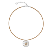 Halskette Amulett Icon Frame Soft Sand Silber von COEUR DE LION