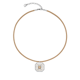 Halskette Amulett Icon Frame Soft Sand Silber