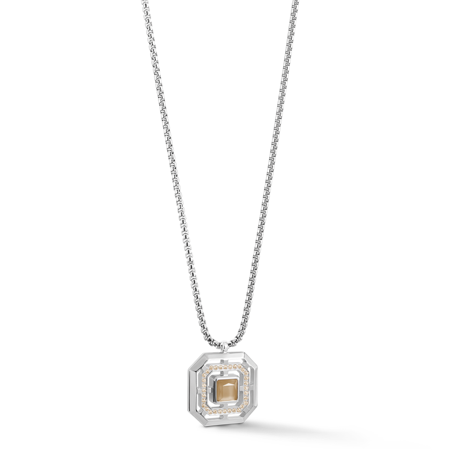 Halskette Amulett Icon Frame Pure Sand Silber