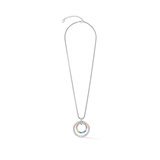 Halskette Circle Duo Multicolour Silber