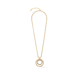 Halskette Circle Duo Rainbow Gold