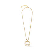 Halskette Circle Duo Crystal Gold von COEUR DE LION