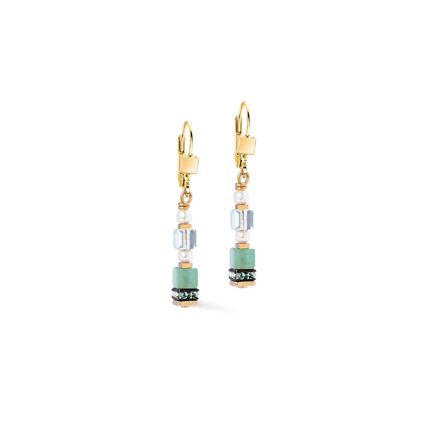 Ohrringe Sparkling Princess Spikes gold-Art Nouveau