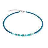 Halskette Princess Teal Glow silber