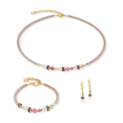 Halskette Princess Rose Glow gold von COEUR DE LION – im Set mit passenden Schmuckstücken