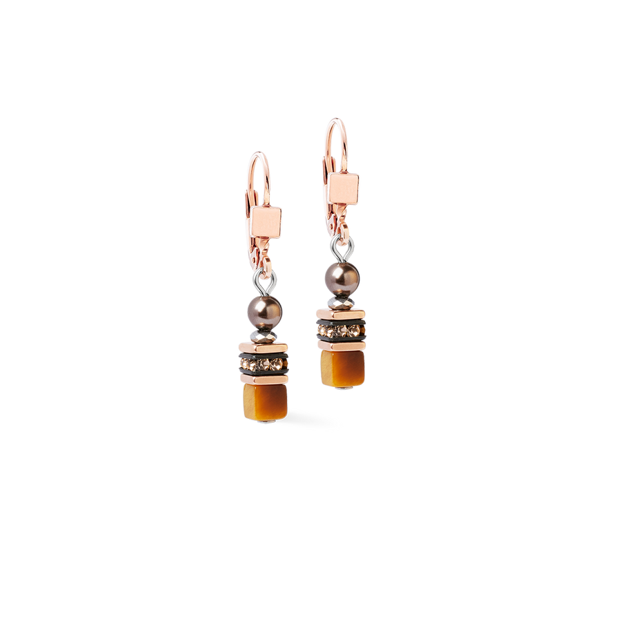 Ohrringe Princess Earth Glow roségold-braun