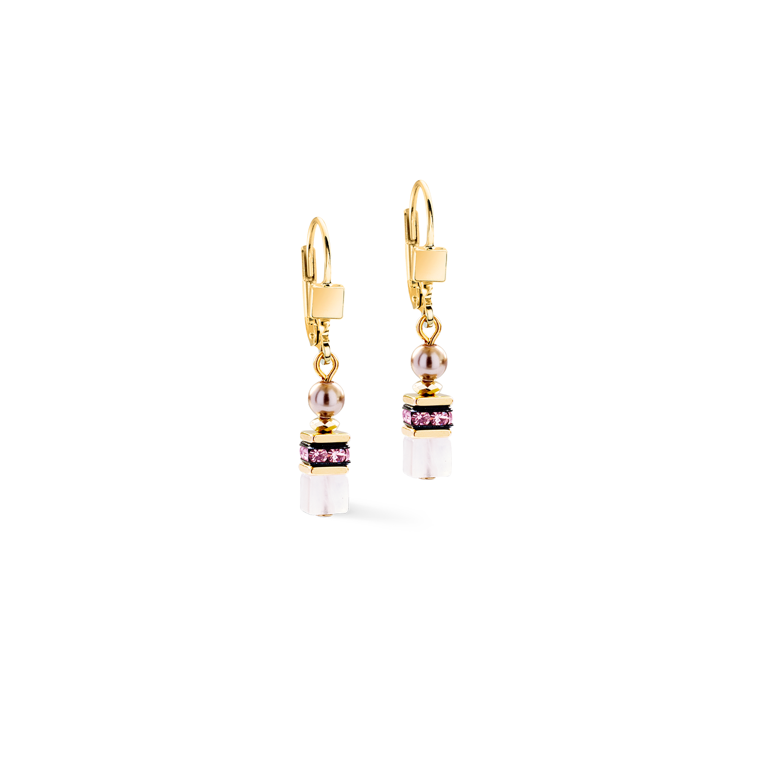 Ohrringe Princess Rose Glow gold von COEUR DE LION