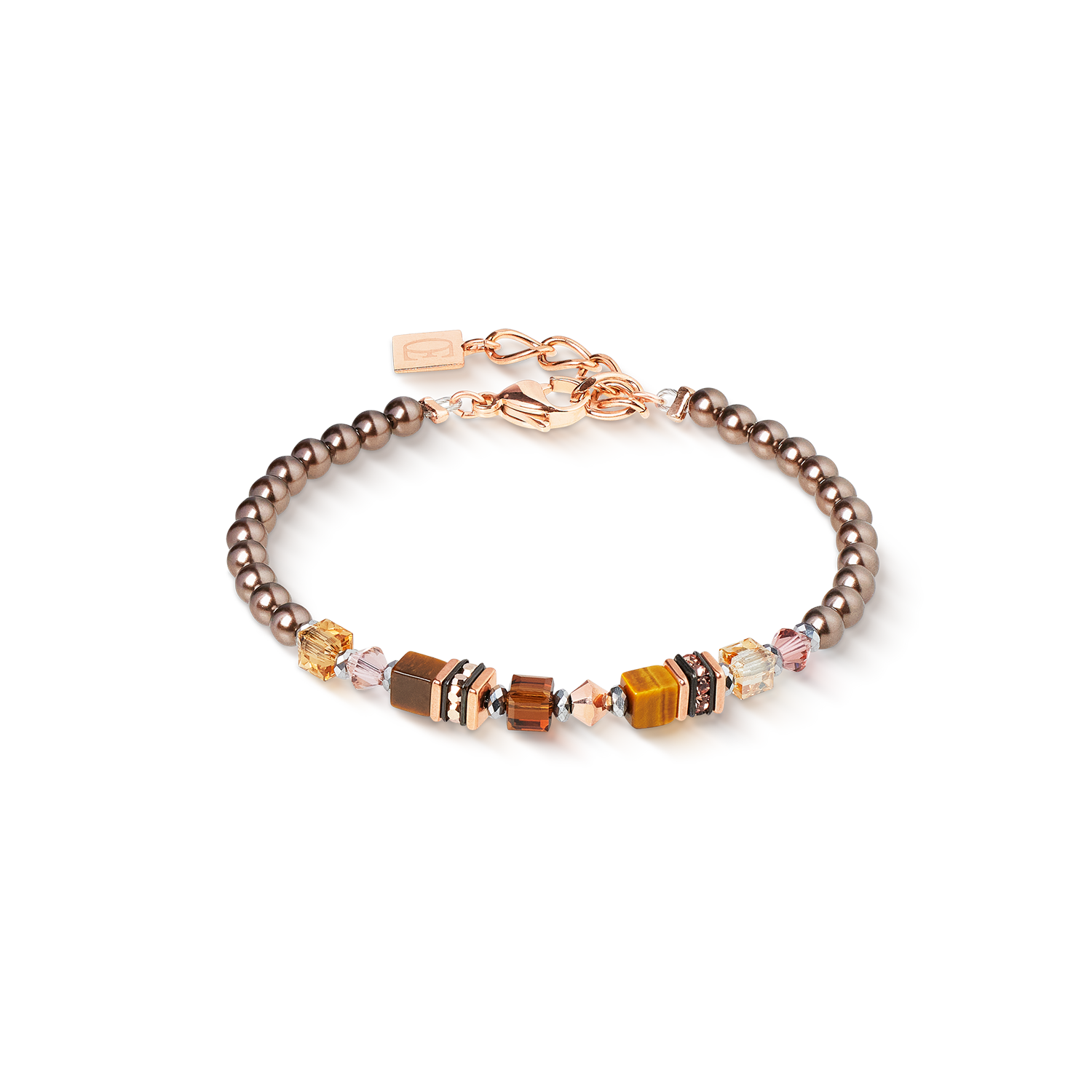 Armband Princess Earth Glow roségold-braun