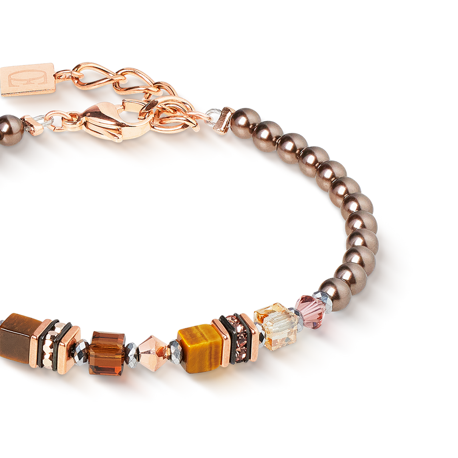 Armband Princess Earth Glow roségold-braun