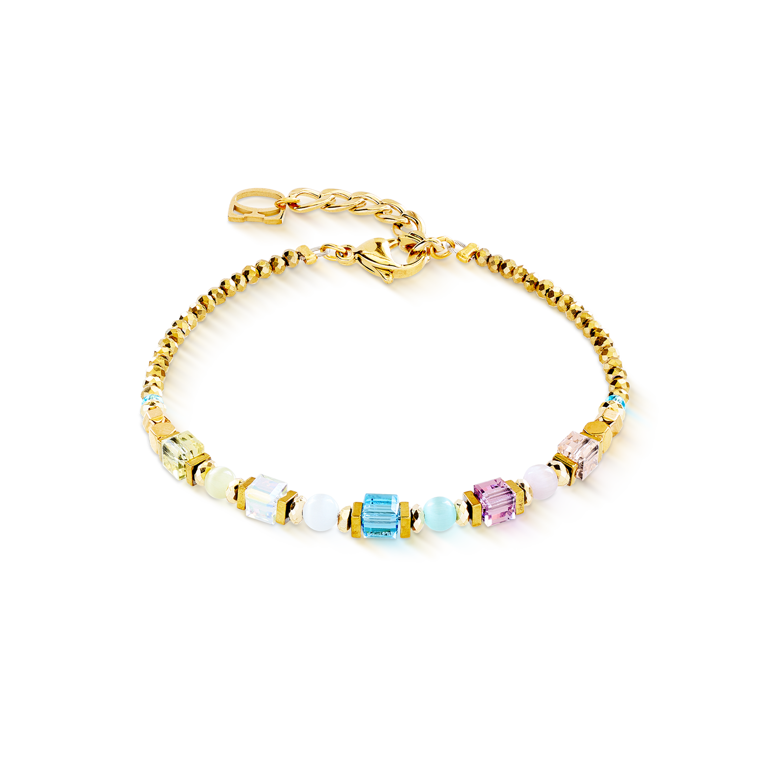 Armband Cube Aura pastell gold von COEUR DE LION