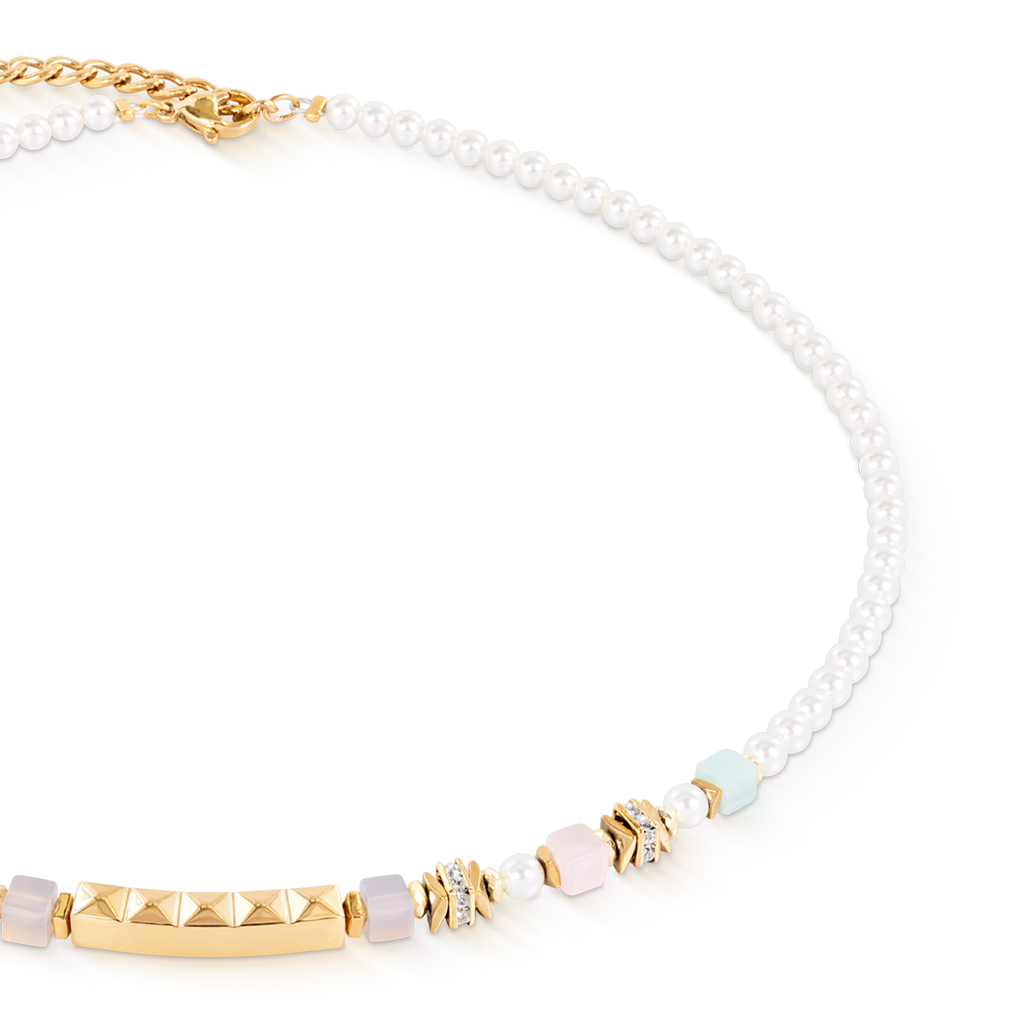 Beads & Pearls Spike Halskette Pastel
