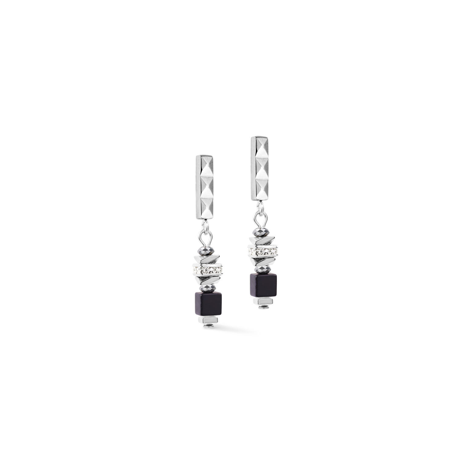 Beads & Pearls Spike Ohrhänger Anthracite