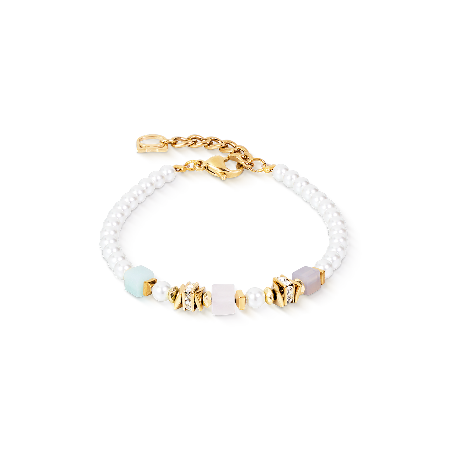 Beads & Pearls Spike Armband Pastel