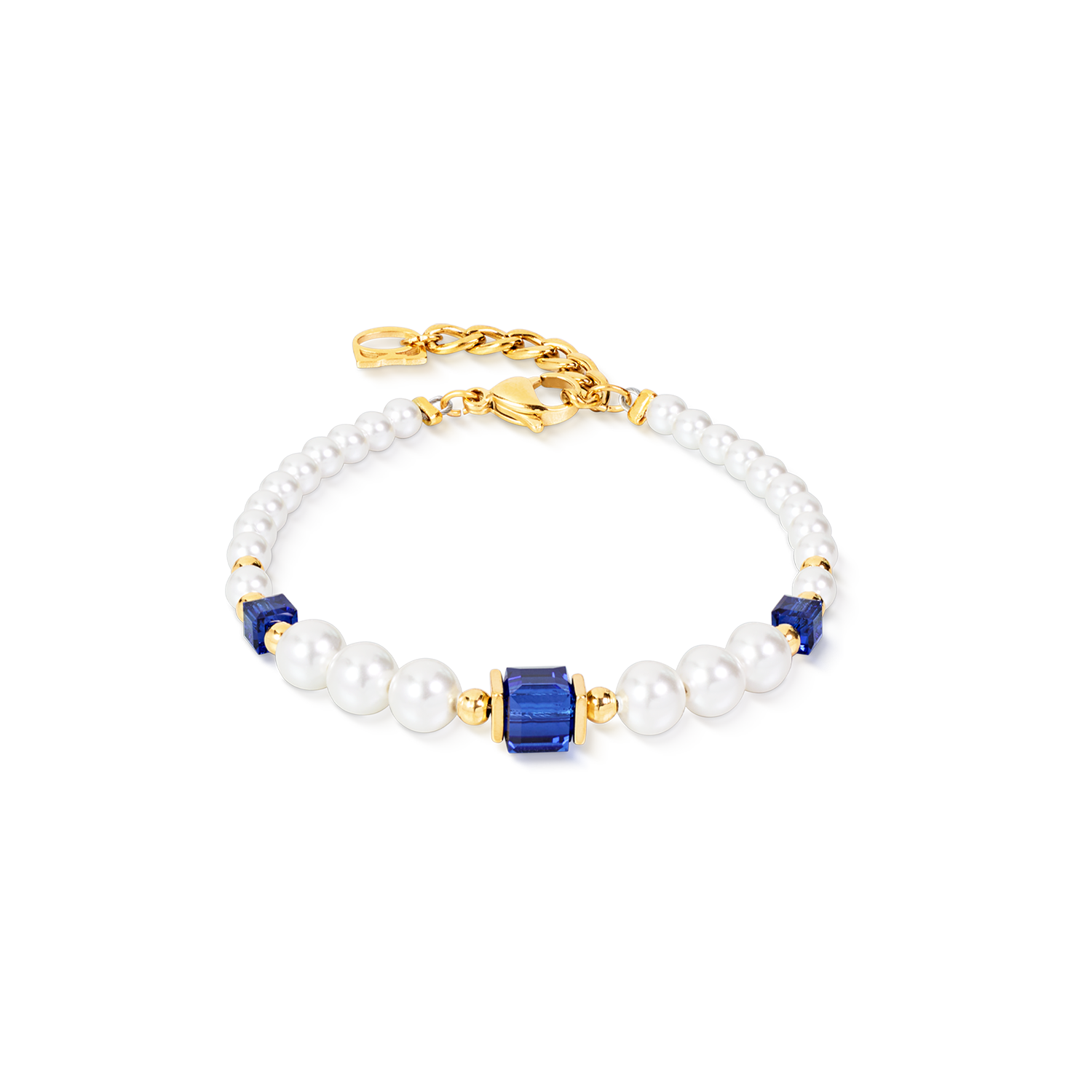 Cocktail Pearls Armband Sapphire