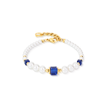 Cocktail Pearls Armband Sapphire