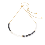 Precious Fusion Offset Slider Halskette Onyx von COEUR DE LION