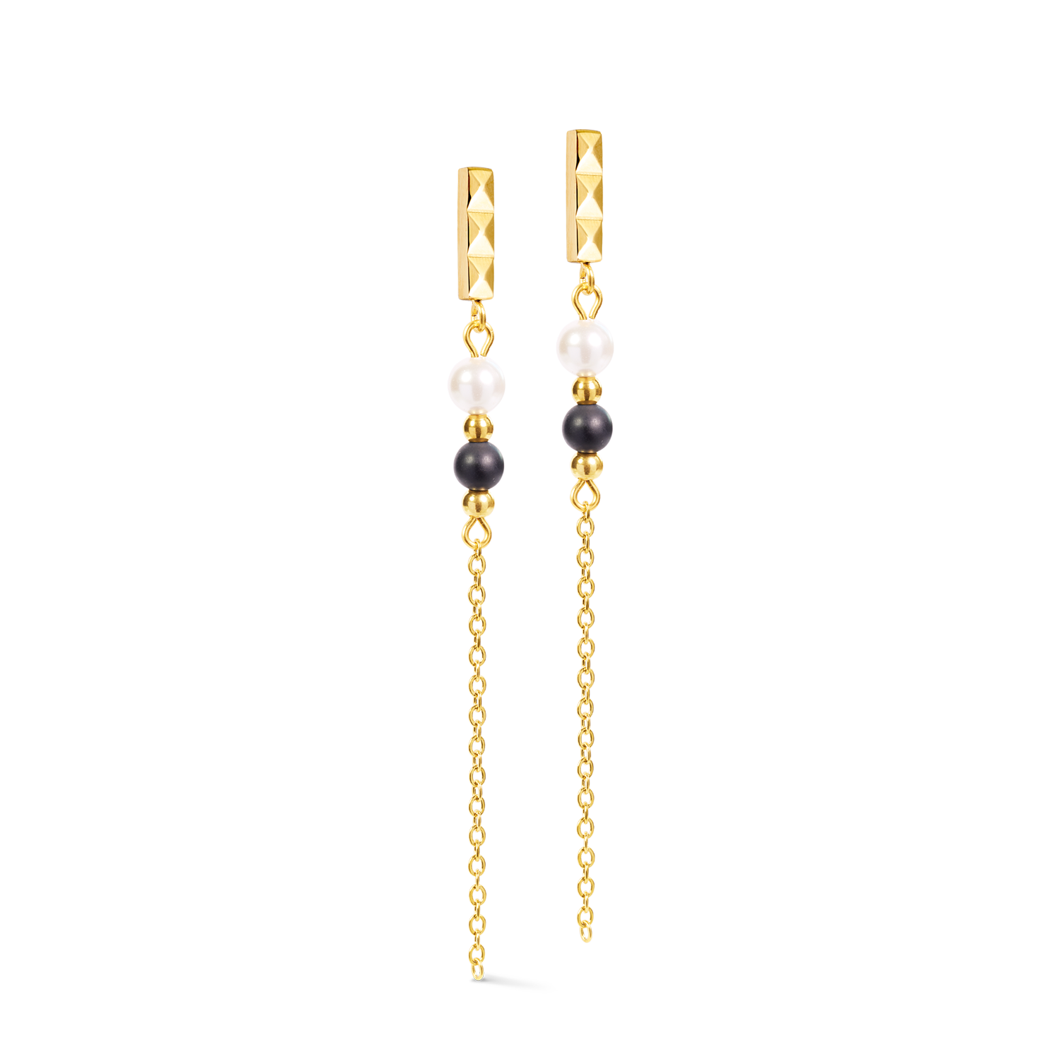 Precious Fusion Offset Slider Ohrringe Onyx
