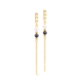 Precious Fusion Offset Slider Ohrringe Onyx