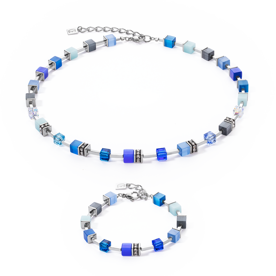 GeoCUBE® Iconic Pure Halskette Blau