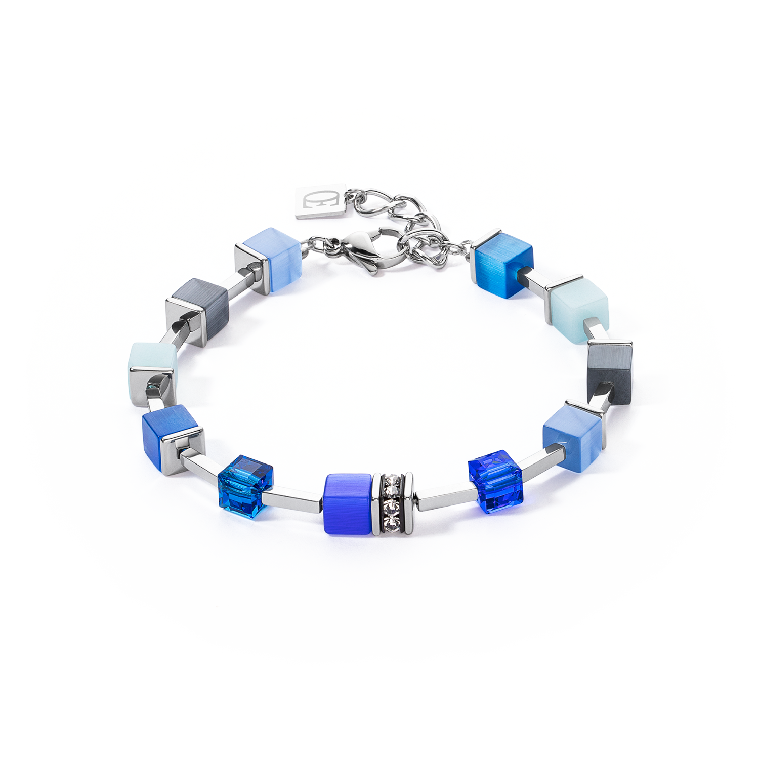 GeoCUBE® Iconic Pure Armband Blau