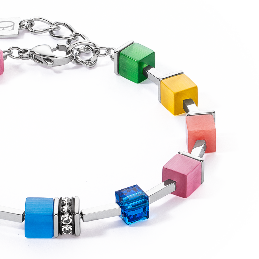 GeoCUBE® Iconic Pure Armband Rainbow