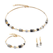 GeoCUBE® Iconic Lite Ohrringe Schwarz von COEUR DE LION – im Set mit passenden Schmuckstücken