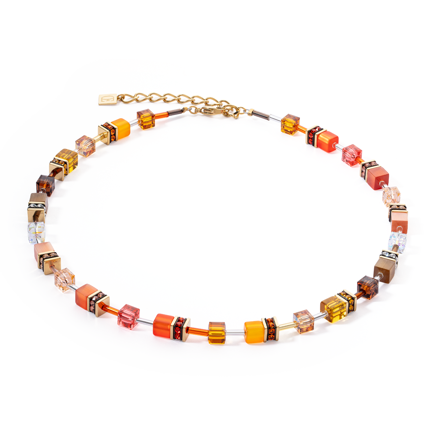 GeoCUBE® Iconic Halskette Sunset Gold