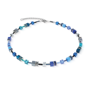 GeoCUBE® Iconic Halskette Azure Spirit silber von COEUR DE LION