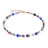 GeoCUBE® Iconic Halskette Blue Moon roségold